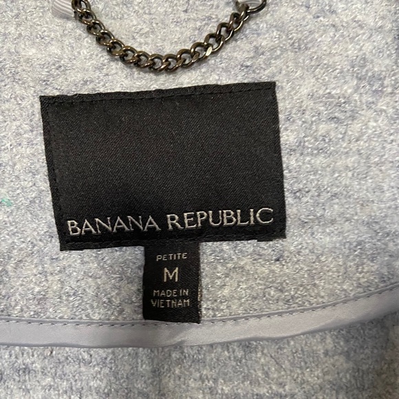 Wool Banana Republic Cocoon Gray Zip Moto Jacket - Picture 5 of 7